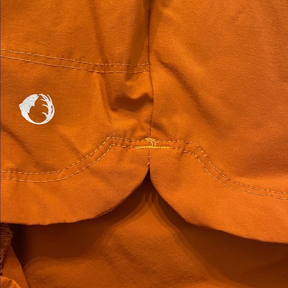 The American Outsdoorsman Nylon Gorpcore Terracotta Curved Hem Shorts SP22 LARGE - Picture 6 of 12